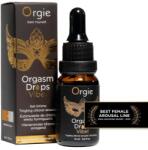 Orgie Picături stimulatoare pentru clitoris Orgie Orgasm Drops Vibe! , aromă de piersică, 15 ml (69-51652)