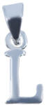 Flippy Pandantiv din Argint, Litera L (TEO-05438)