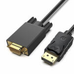 Prestige Charge Cablu DisplayPort la VGA, PRESTIGE CHARGE, 3m, Full HD 1080P 60Hz, transmisie unidirecțională DP→VGA, conectori placați cu aur, Plug and Play, PC, monitor