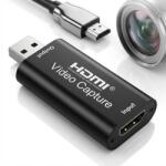 Prestige Charge Placă captură video HDMI la USB 3.0, PRESTIGE CHARGE, 1080P Full HD 60FPS, Plug and Play fără drivere, captură gaming live streaming, compatibil Windows Mac Linux, Negru