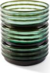Polspotten Vază de sticlă Layer 28 cm, verde (140-205-487)