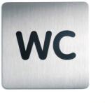Durable WC piktogram, 150 x 150 mm, ezüst
