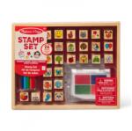 Melissa & Doug Lemn ștampile motive preferate 26 bucăți (6076131)