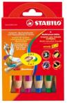 STABILO Woody 3in1 Vegyes színű krétaceruza, 10mm, 6 db