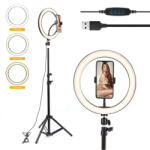WING Lampa LED Circulara Bicolor cu stativ (KH-55)