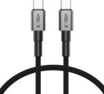 Tech-Protect kábel töltéshez és adatátvitelhez, UltraBoost DNA, 2x USB-C, PD 60W, 3A, 25cm, szürke