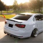  VW Jetta 6 2012-2018 Big R stílusú csomagtartó spoiler fényes fekete ABS műanyagból