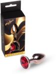 MyLove Plug anal MyLove Toys Jewellery Red Gold, oțel inoxidabil, bază cu diamant decorativ, culoarea Rosu (64-00109ML)