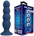Mr. Play Plug anal cu 4 bile din oțel inoxidabil MR. Play, silicon lichid, ventuză (BI-040213-MR)