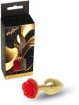 MyLove Plug anal MyLove Toys Jewellery Gold Rose, oțel inoxidabil, bază trandafir decorativ (64-00125ML)