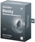 Satisfyer Plug anal cu vibrații Satisfyer Booty Absolute Beginners 1, silicon, IPX7, albastru închis (73-4045023)