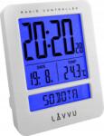 LAVVU LAR0020 Duo fehér rádióvezérelt digitális ébresztőóra, (LAR0020)