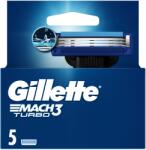 Gillette Mach3 Turbo cserélhető pengék borotvához 5 db (246016)