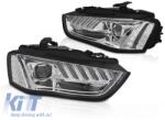  LED csíkos hátsó lámpák piros-füst színű szekvenciális Audi A4 B8 12-15 Sedan OEM LED-hez (TTTLA6028806)