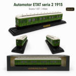 ATLAS Macheta Automotor ETAT seria 2 1915, scara 1: 87, Atlas, verde, in vitrina plexiglas (2965) Locomotiva