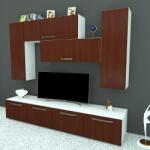 Spectral Mobila Living Armonia V4 MDF Cedru - cu manere