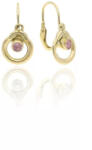 Gold earrings for ladies AU86925 - 14 karátos arany fülbevaló elöl kapcsolódó zárral (AU86925)