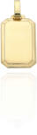 Gold pendants AU86964 - 14 karátos arany gravírozható lap medál (AU86964)