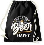 printfashion BEER-HAPPY - Sportzsák, Tornazsák - Fekete (18394891)