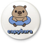 printfashion capybara kék - Kitűző, hűtőmágnes - Fehér (18042169)