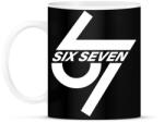 printfashion 67 - six seven - fehér - Bögre - Fekete (18167568)