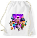 printfashion Minecraft - Sportzsák, Tornazsák - Fehér (18455354)