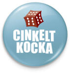 printfashion Cinkelt kocka logó - Kitűző, hűtőmágnes - Világoskék (18361315)