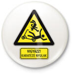 printfashion Roller vs nyúl - Kitűző, hűtőmágnes - Fehér (18375968)