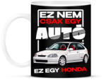 printfashion ez nem csak egy autó ez egy honda - Bögre - Fekete (18234839)
