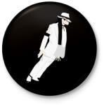 printfashion Michael Jackson - Kitűző, hűtőmágnes - Fekete (18465745)