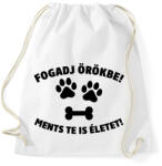 printfashion Fogadj örökbe fekete - Sportzsák, Tornazsák - Fehér (18322650)
