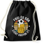 printfashion Foci és sör - Sportzsák, Tornazsák - Fekete (18434745)