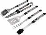 MESTERINO Set ustensile pentru gratar 5 piese KLUGMEISTER KY008, geanta inclusa, furculita + spatula + cleste + doua perii (mst-KY008)