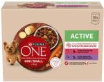 PURINA ONE MINI Dog Active Marhahús és kacsa lében 10 x 85 g