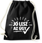 printfashion Jó lesz az úgy (magyar szleng) fehér - Sportzsák, Tornazsák - Fekete (18178268)