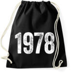 printfashion 1978 - Sportzsák, Tornazsák - Fekete (18248286)