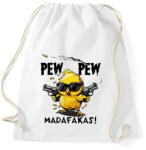 printfashion Pew Pew madafakas - Sportzsák, Tornazsák - Fehér (18045932)