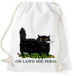 printfashion Oh lawd she fearl - Sportzsák, Tornazsák - Fehér (18460392)
