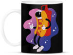 printfashion Hot dog űrhajós - Bögre - Fekete (18002979)