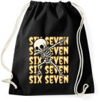 printfashion Six Seven Skeleton - Sportzsák, Tornazsák - Fekete (18134152)
