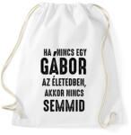printfashion GÁBOR - Sportzsák, Tornazsák - Fehér (18404174)