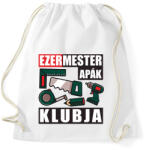 printfashion Ezermester apák klubja - Sportzsák, Tornazsák - Fehér (18393974)