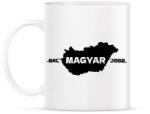 printfashion Magyar vagyok fekete - Bögre - Fehér (18316407)