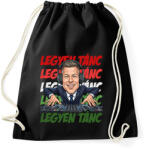 printfashion DJ Magyar Péter Legyen Tánc - Sportzsák, Tornazsák - Fekete (18349091)