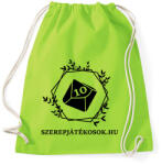 printfashion Szerepjátékosok. hu (fekete minta) - Sportzsák, Tornazsák - Limezöld (17901683)