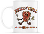 printfashion Grill and chill - Bögre - Fehér (18466639)
