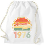 printfashion 1976 awesome - Sportzsák, Tornazsák - Fehér (18148101)