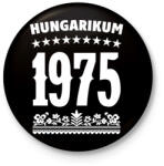 printfashion HUNGARIKUM egyedi dátummal - Kitűző, hűtőmágnes - Fekete (18174460)