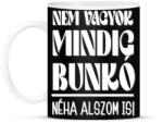 printfashion nem mindig vagyok bunkó - Bögre - Fekete (18173981)