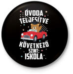 printfashion óvoda teljesítve autos - Kitűző, hűtőmágnes - Fekete (18339787)